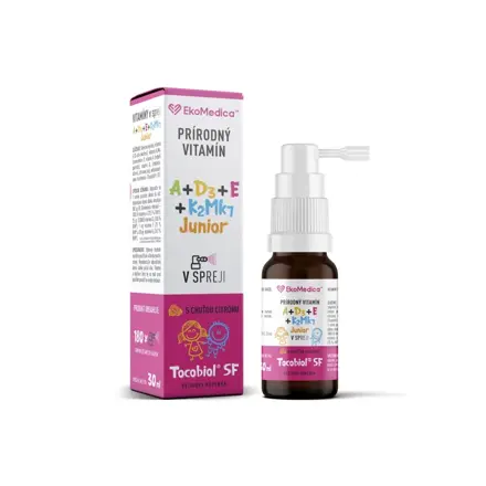 Vitamín A + D3 + E + K2 + Mk7 Junior Sprej EkM 30 ml   Vitamín A + D3 + E + K2 + Mk7 Junior Sprej EkM 30 ml